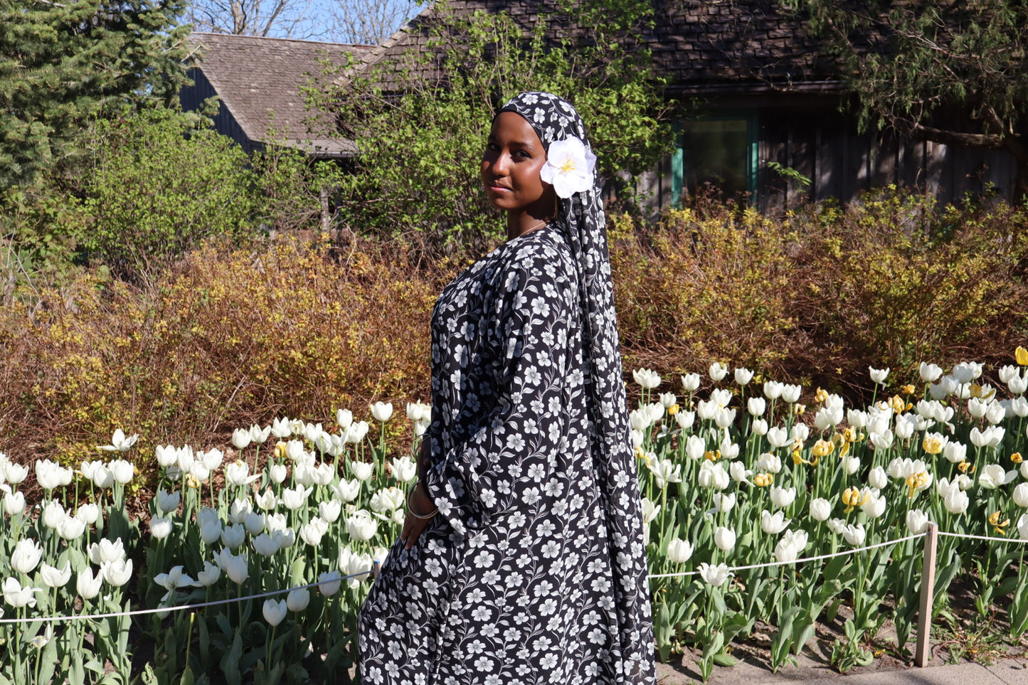 Floral abaya