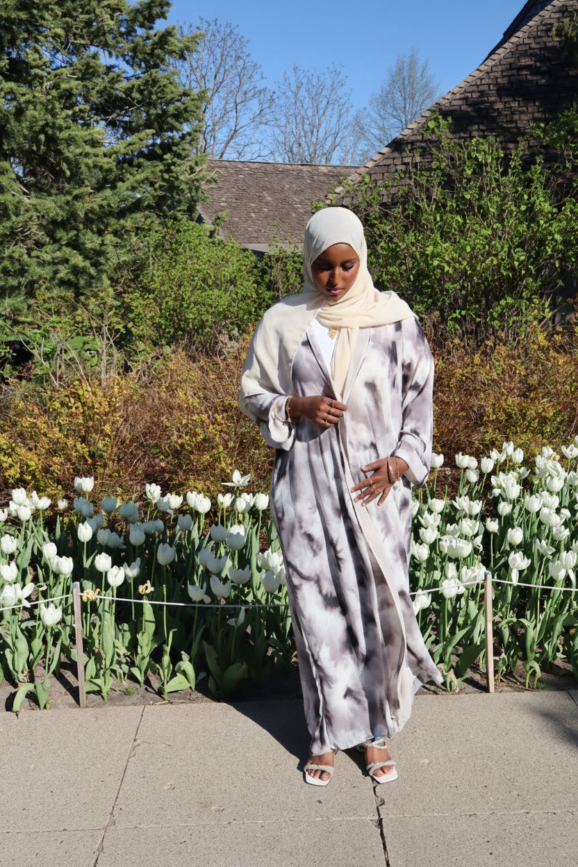 Floral abaya