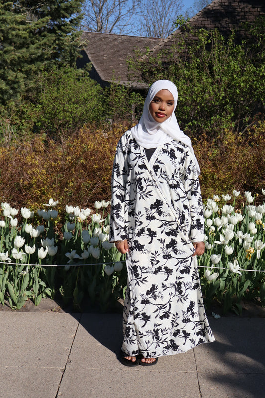 Floral abaya
