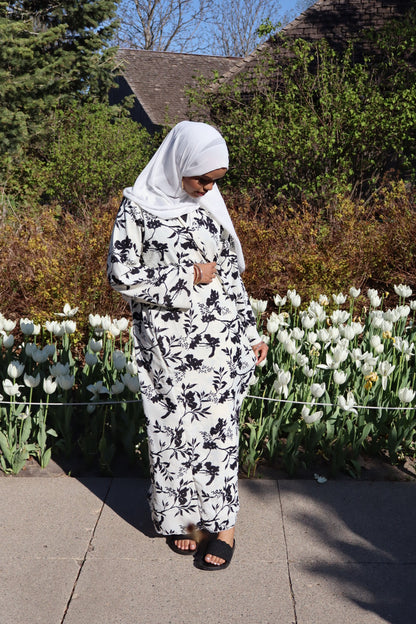 Floral abaya