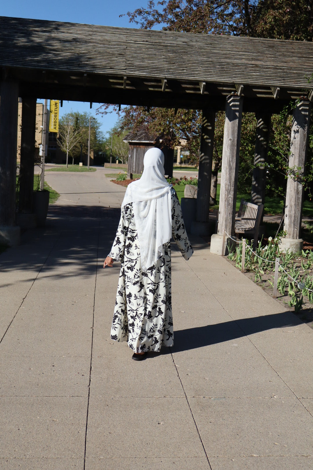 Floral abaya
