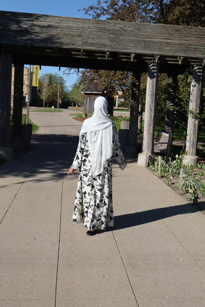 Floral abaya