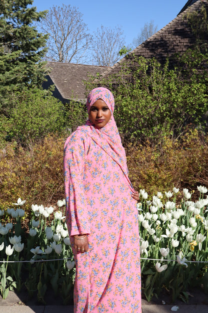 Floral abaya