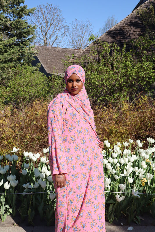 Floral abaya
