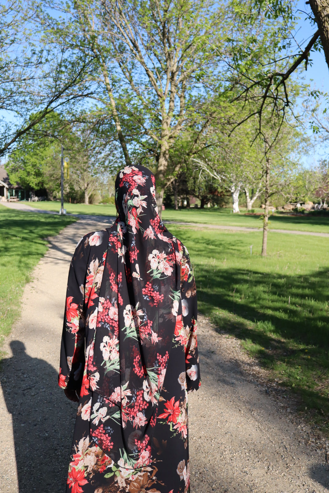 Floral abaya