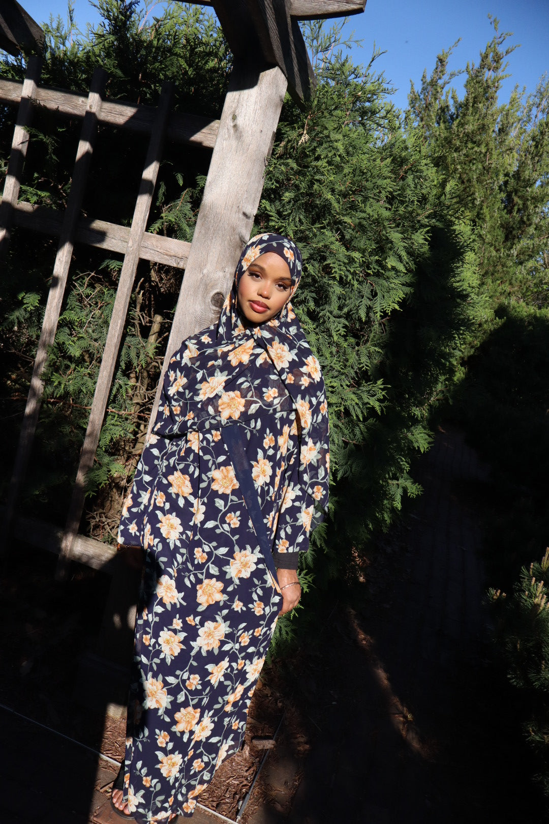 Floral abaya