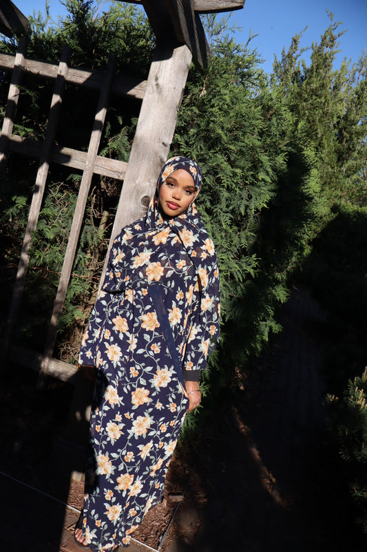 Floral abaya