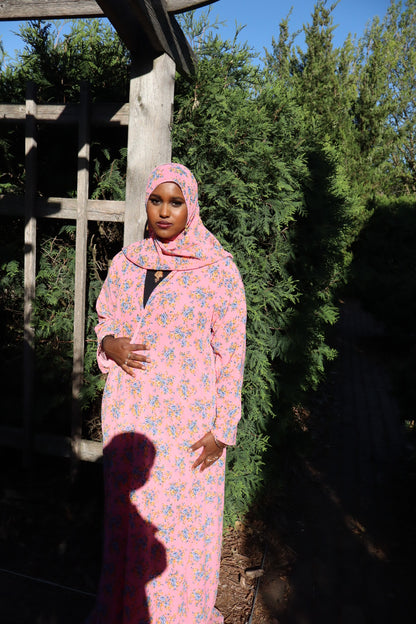 Floral abaya