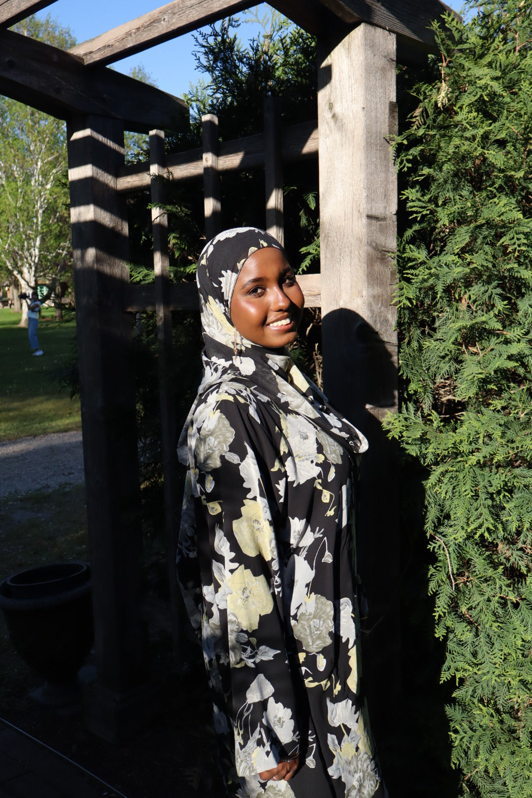 Floral abaya