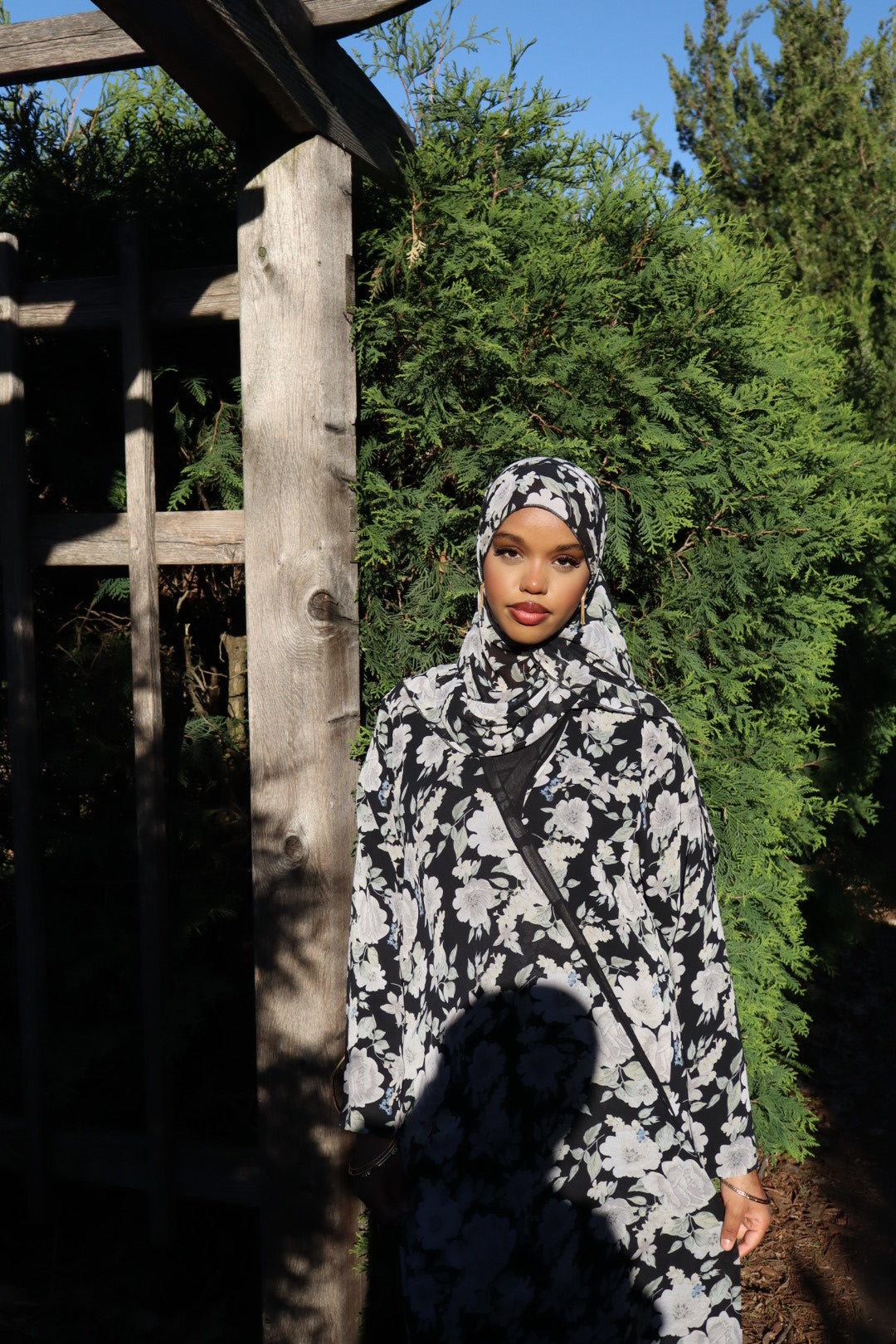 Floral abaya