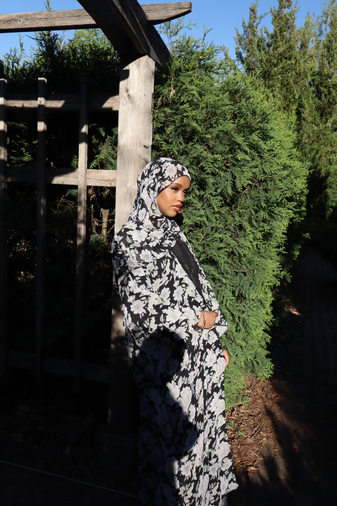 Floral abaya
