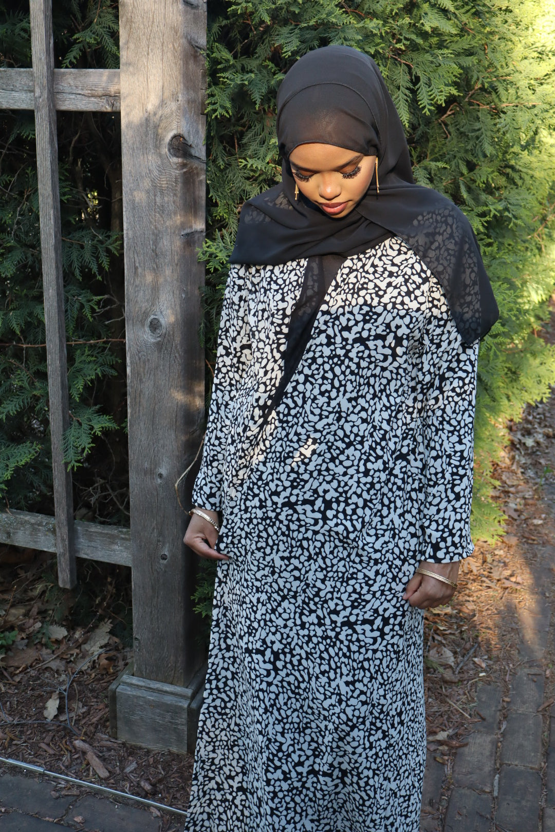 Floral abaya