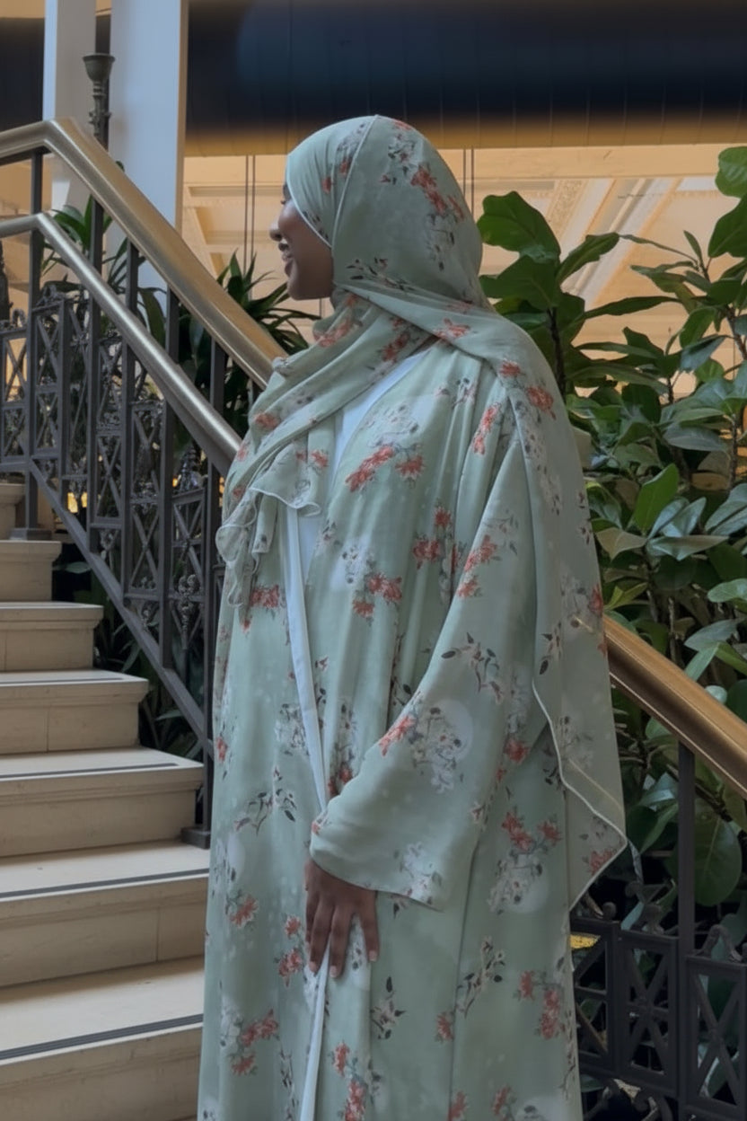 Floral abaya