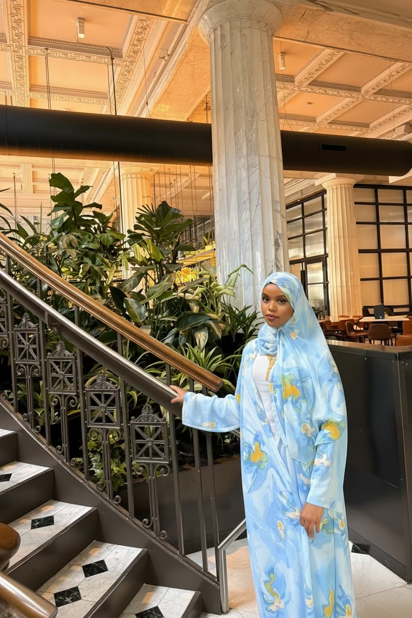 Floral abaya