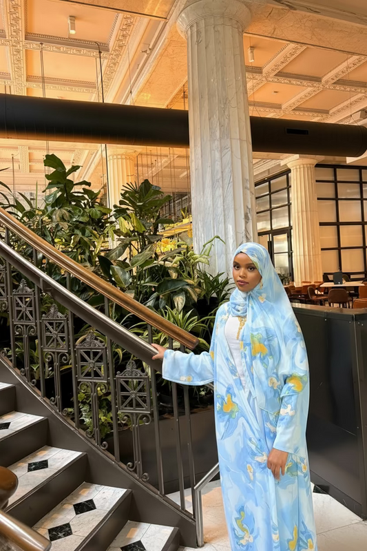Floral abaya