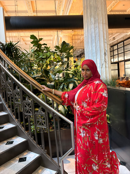 Floral abaya