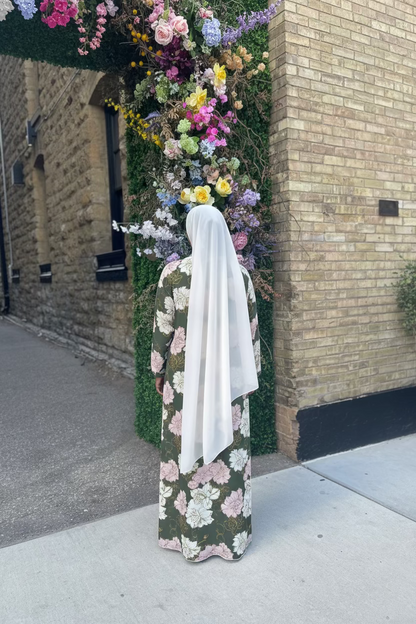 Floral abaya
